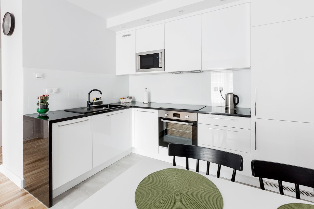 Millennium Manufaktura Blue Apartment Varşovia Exterior foto